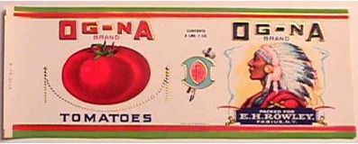 label Rowley's tomatos