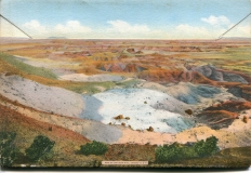 "Petrified Forest and Painted Desert",  Souvenir Packet book, back cover.postcard collection, Painted Desert, Arizona