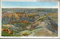 postcard collection, desert, The Painted Desert, Arizona