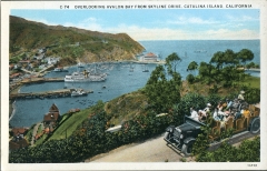 Automobiles, postcard collection, Avalon, Catalina Island, California