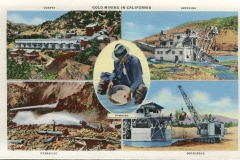 a panel in the accordian fold packet.Jerry Rowley (dad), postcard collection, Gold Country, Sierras, California