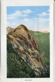 one accordian panel in a packet.Jerry Rowley (dad), postcard collection, Moro Rock, Sequoia National Park, California