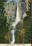 postcard collection, waterfall, Yosemite Falls, Yosemite National Park, California