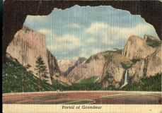 postcard collection, Portal of Grandeur, Yosemite National Park, California