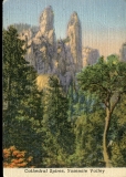 postcard collection, Catherdral Spires, Yosemite National Park, California
