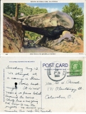 Postcard, "Arch Rock, ", postmarked  Aug. 1935, Sequoia National Park, Calif.To:  Mr. G.H. ParrotFrom:  Beulah (Parrot) Winterpostcard collection, Arch Rock, Sequoia National Park, California