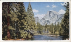 postcard collection, Half Dome, Yosemite National Park, California