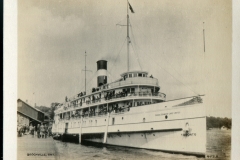 miniature photo in a souvenir packet. Boats, postcard collection, Canada Steamship Lines, Brockville, Ontario