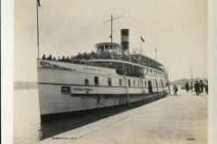 miniature photo in a souvenir packet. Boats, postcard collection, Canada Steamship Lines, Cornwall, Ontario