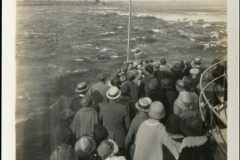miniature photo in a souvenir packet. Boats, postcard collection, Cedar Rapids, Montreal area, Ontario