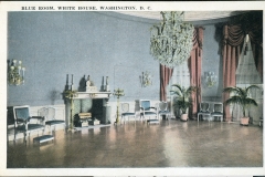 postcard collection, White House - Blue Room, Washington, District of Columbia