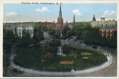 postcard collection, Thomas Circle, Washington, District of Columbia