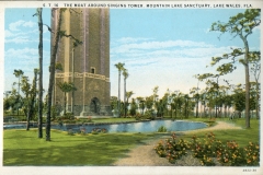 postcard collection, Singing Tour and Moat, Lake Wales, Florida