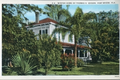 postcard collection, Thomas Edison winter home, Fort Myers, Florida