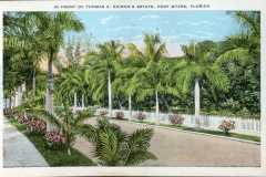 postcard collection, Thomas Edison winter home, Fort Myers, Florida