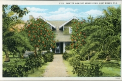postcard collection, Henry Ford Winter Home, Fort Myers, Florida