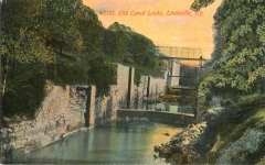 postcard collection, Old Canal and lock, Louisville, Kentucky