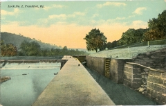 postcard collection, Lock No 2, Frankfort, Kentucky