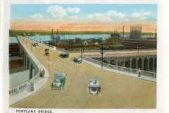 postcard collection, Portland Bridge, Portland, Maine