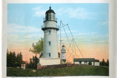 Lighthouse, postcard collection, Cape Elizabeth, Portland, Maine