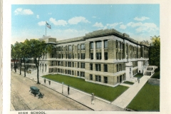 postcard collection, Hig School, Portland, Maine