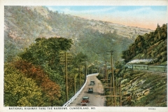 postcard collection, The Narrows, Cumberland, Maryland