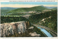 postcard collection, Lovers Leap and Wills Mountain, Cumberland, Maryland