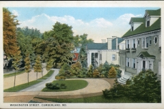 postcard collection, Washington Street, Cumberland, Maryland