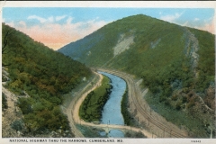 postcard collection, The Narrows, Cumberland, Maryland