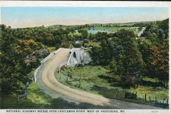 postcard collection, Castleman River bridge, Frostburg area, Maryland