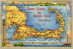 "Cape Cod" Packet book, back cover. postcard collection,  Cape Cod, Massachusetts