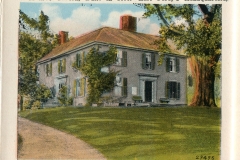 one panel in accordian folded packet. postcard collection, Munroe Tavern, Lexington, Massachusetts