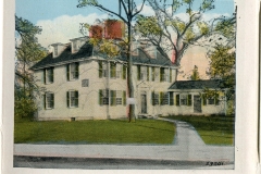 one panel in accordian folded packet. postcard collection, Buckman Tavern, Lexington, Massachusetts