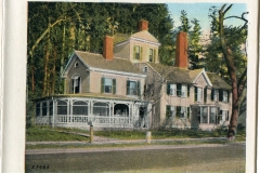 one panel in accordian folded packet. postcard collection, Wayside Inn, Concord, Massachusetts