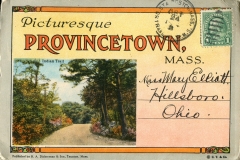 "Picturesque Provincetown" , souvenir packet book, front cover.To:From:  Edward B. Elliott Edward B. Elliott, postcard collection, front of packet, Provincetown, Massachusetts