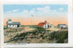 one panel in accordian folded packet: Edward B. Elliott, postcard collection, Race Point Coast Guard Station, Provincetown, Massachusetts