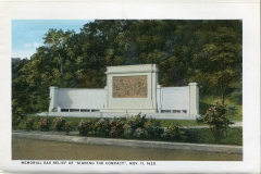 one panel in accordian folded packet: Edward B. Elliott, postcard collection, Memorial, Provincetown, Massachusetts