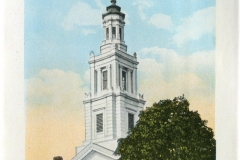one panel in accordian folded packet: Edward B. Elliott, postcard collection, Universalist Church, Provincetown, Massachusetts