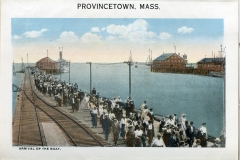 one panel in accordian folded packet. Edward B. Elliott, postcard collection, harbor, Provincetown, Massachusetts