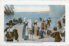 one panel in accordian folded packet. Edward B. Elliott, postcard collection, Harbor, Provincetown, Massachusetts