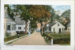 one panel in accordian folded packet. Edward B. Elliott, postcard collection, Cook Street, Provincetown, Massachusetts