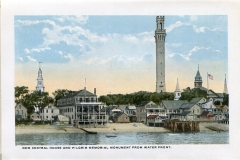 one panel in accordian folded packet. Edward B. Elliott, postcard collection, Pilgrim Memorial, Provincetown, Massachusetts