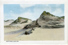 one panel in accordian folded packet. Edward B. Elliott, postcard collection, San Dunes, Cape Cod, Massachusetts