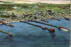 "Souvener of Provincetown" Packet book, back cover. postcard collection, Harbor, Provincetown, Massachusetts