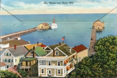 "Souvenir Folder of Provincetown, Cape Cod"  Packet book, back cover. postcard collection, Harbor, Provincetown, Massachusetts