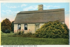 postcard collection, MIles Standish home, Plymouth, Massachusetts