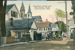 Automobiles, postcard collection, Commercia Street, Provincetown, Massachusetts