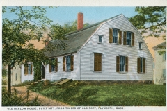 postcard collection, Old Harlow House, Plymouth, Massachusetts