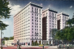postcard collection, Sheratin Hotel, Detroit, Michigan