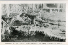 miniature photo in a souvenir packet. caves, postcard collection, Carlsbad Caverns, Carlsbad, New Mexico